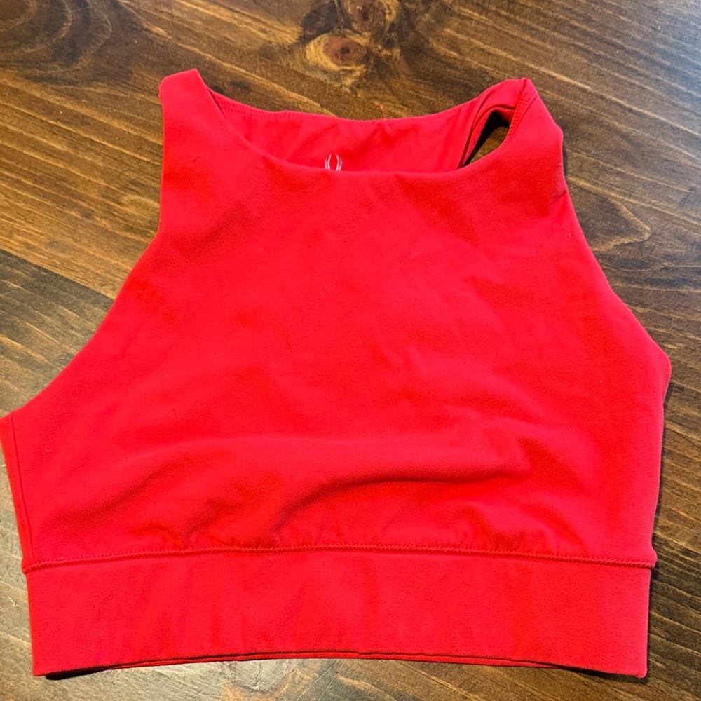 Red Cropped Tank Top